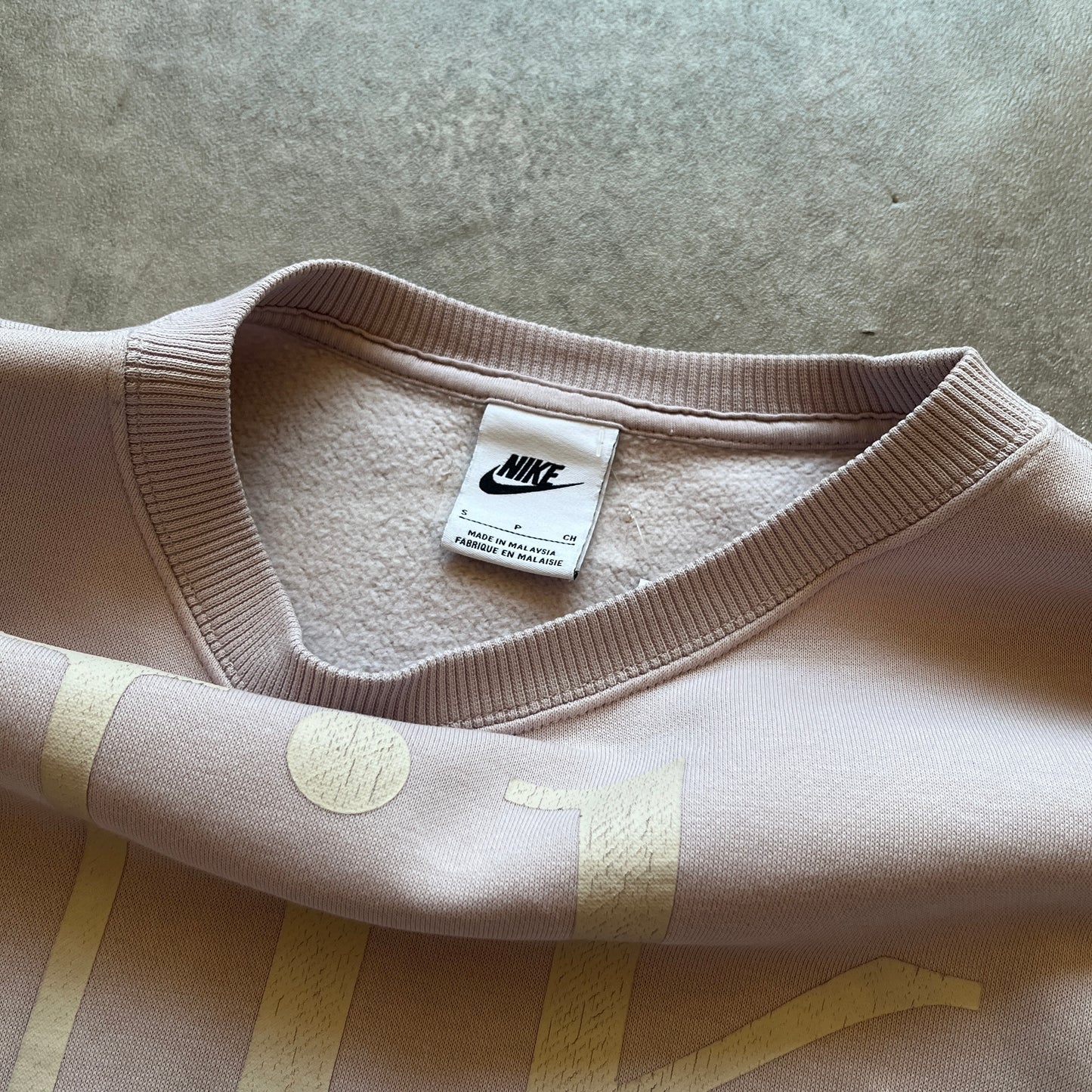 Nike Pink Logo Sweatshirt S