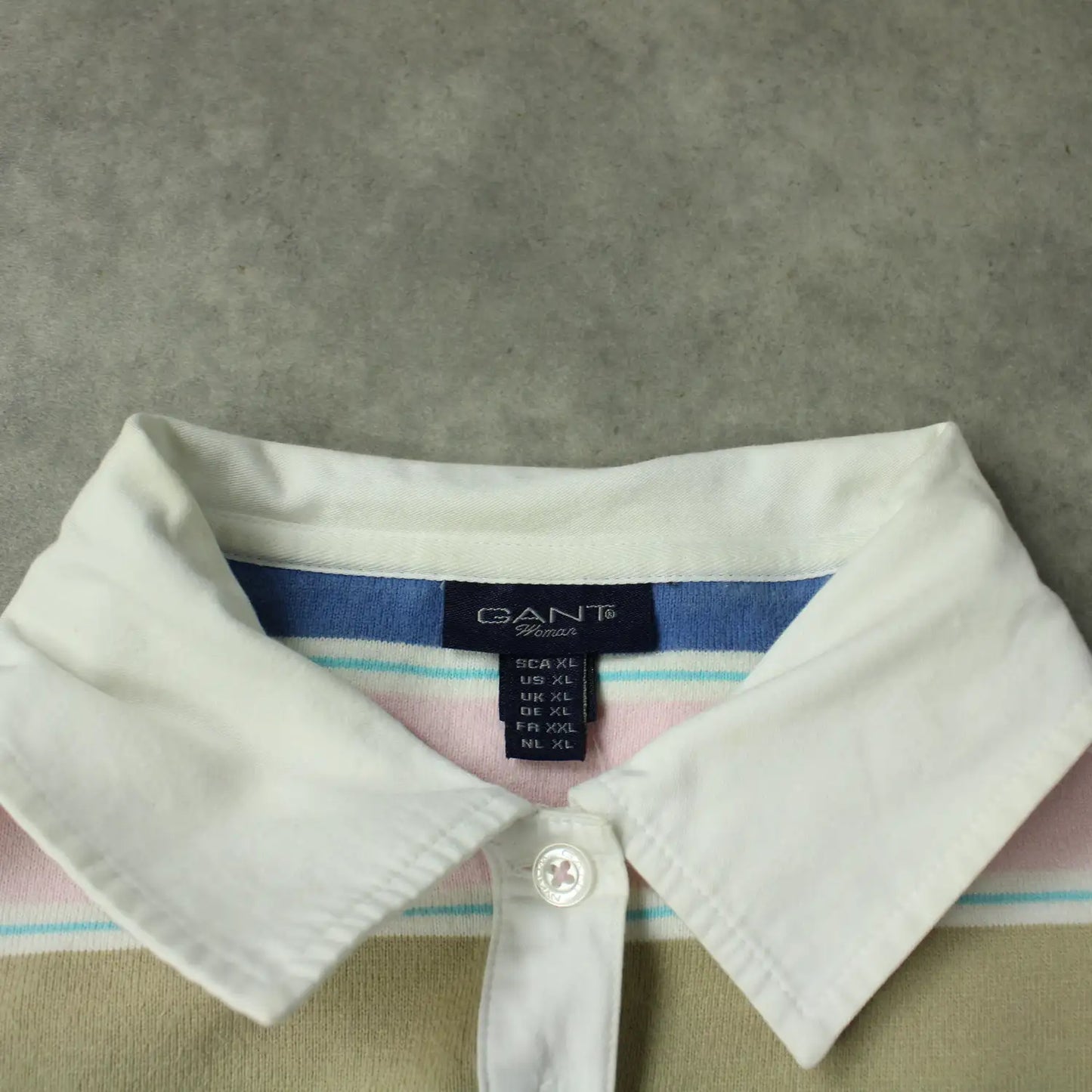 GANT Striped Longsleeve Polo – Multicolor (Woman-XL)