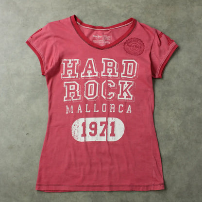 Hard Rock Cafe Mallorca Printed T-Shirt – Pink (Woman-M)