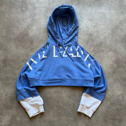 Ivy Park Blue Cropped Hoodie S
