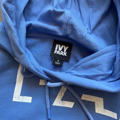 Ivy Park Blue Cropped Hoodie S