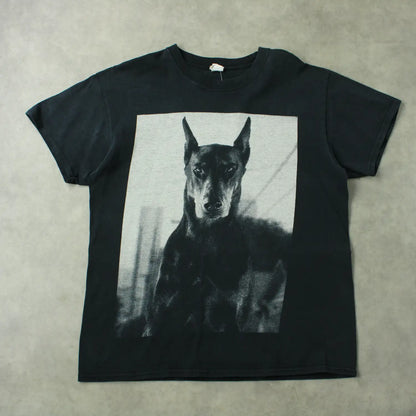 Gildan Dobermann Graphic T-Shirt – Black (Man-L)