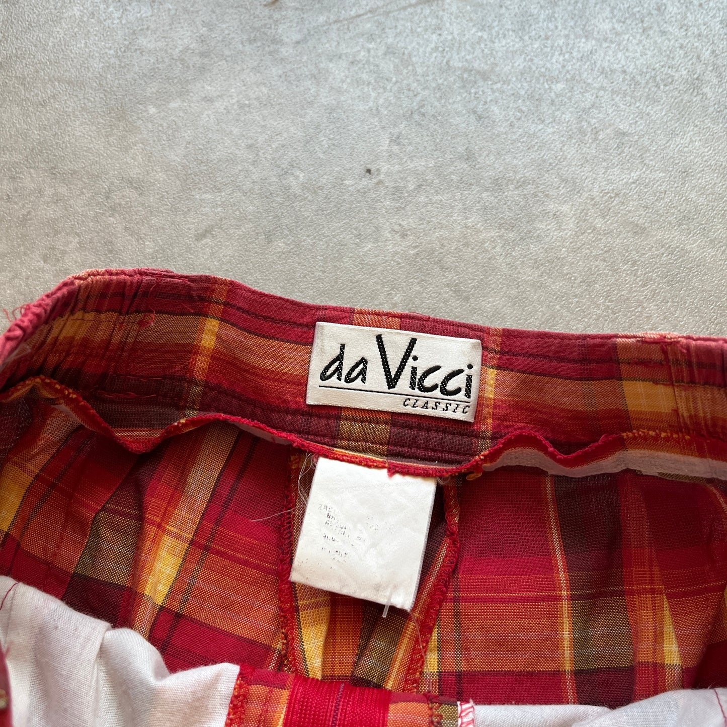 Da Vicci Classic Plaid Shorts W30