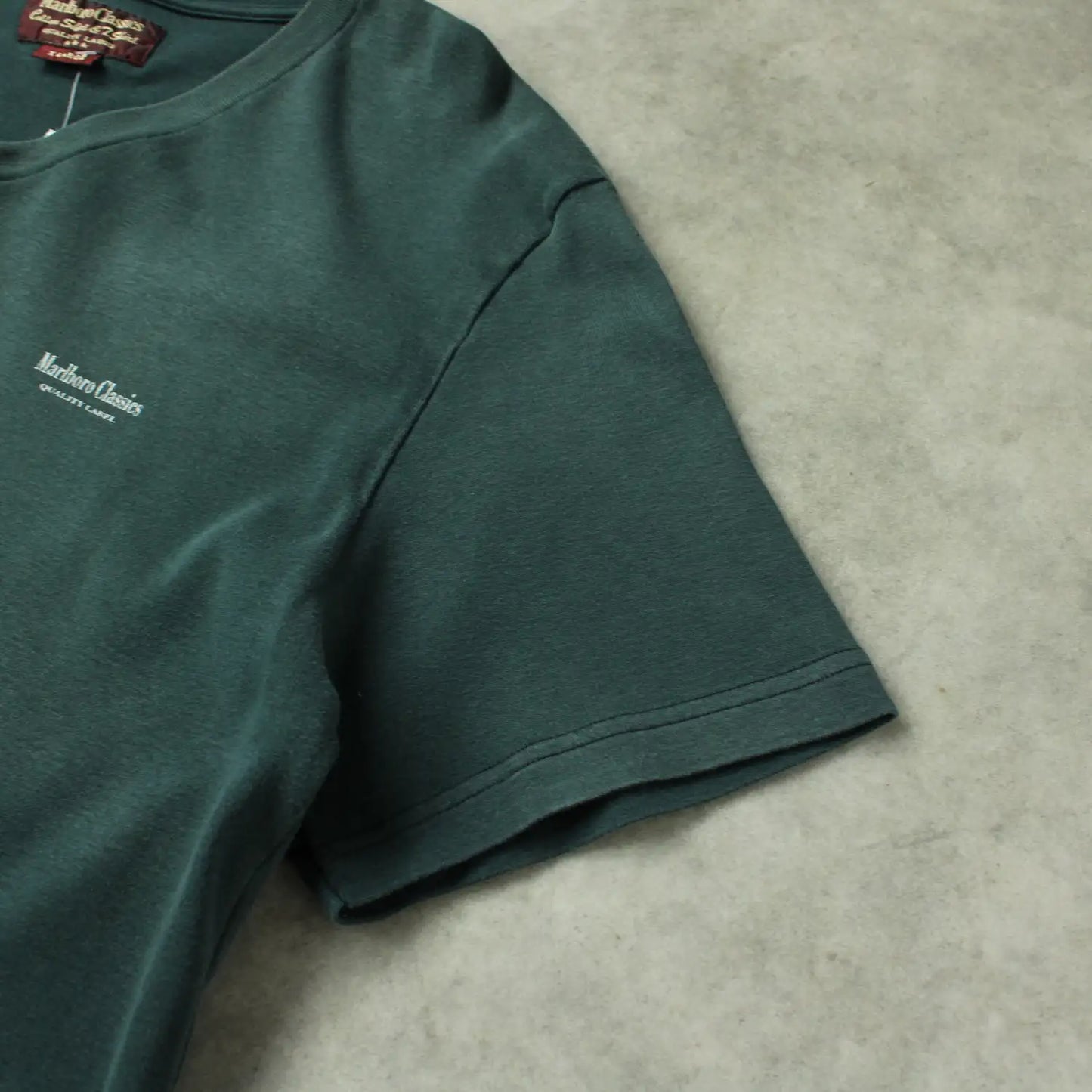 Marlboro Classics V-Neck T-Shirt – Dark Green (Man-XL)