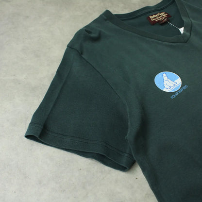 Marlboro Classics V-Neck T-Shirt – Dark Green (Man-XL)