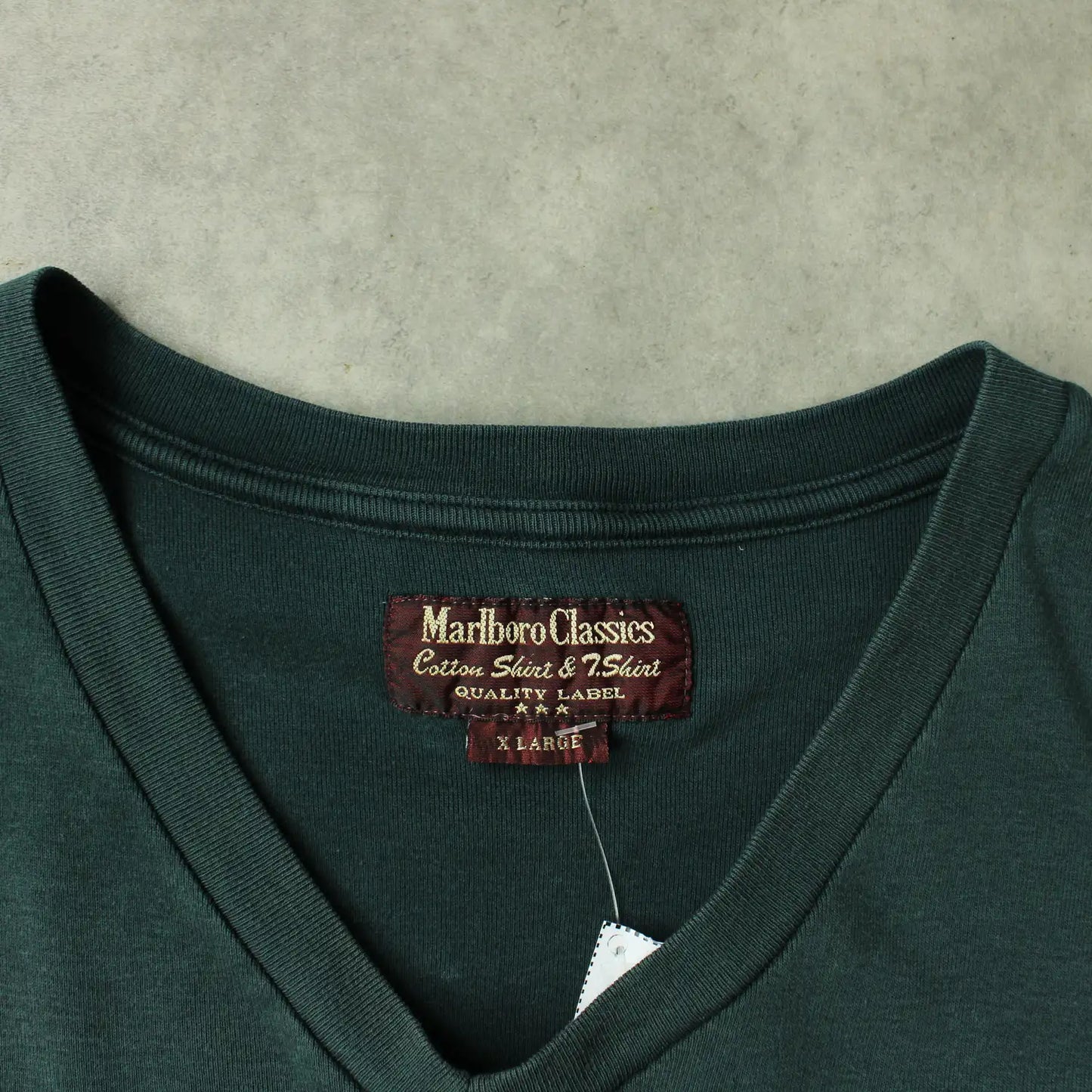 Marlboro Classics V-Neck T-Shirt – Dark Green (Man-XL)