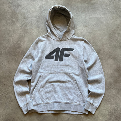 4F Grey Logo Hoodie S