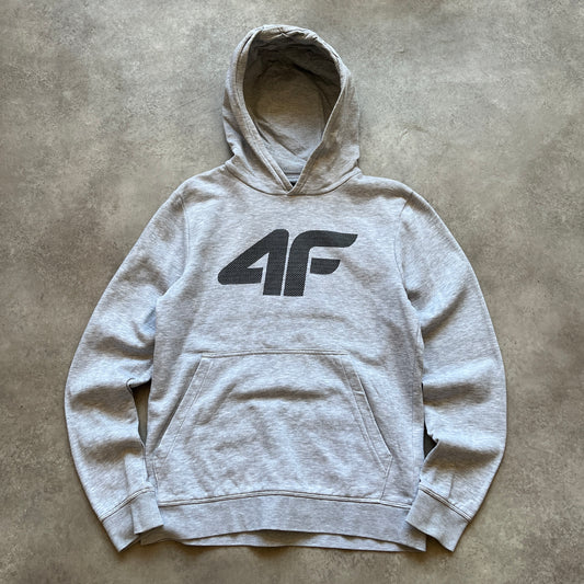 4F Grey Logo Hoodie S