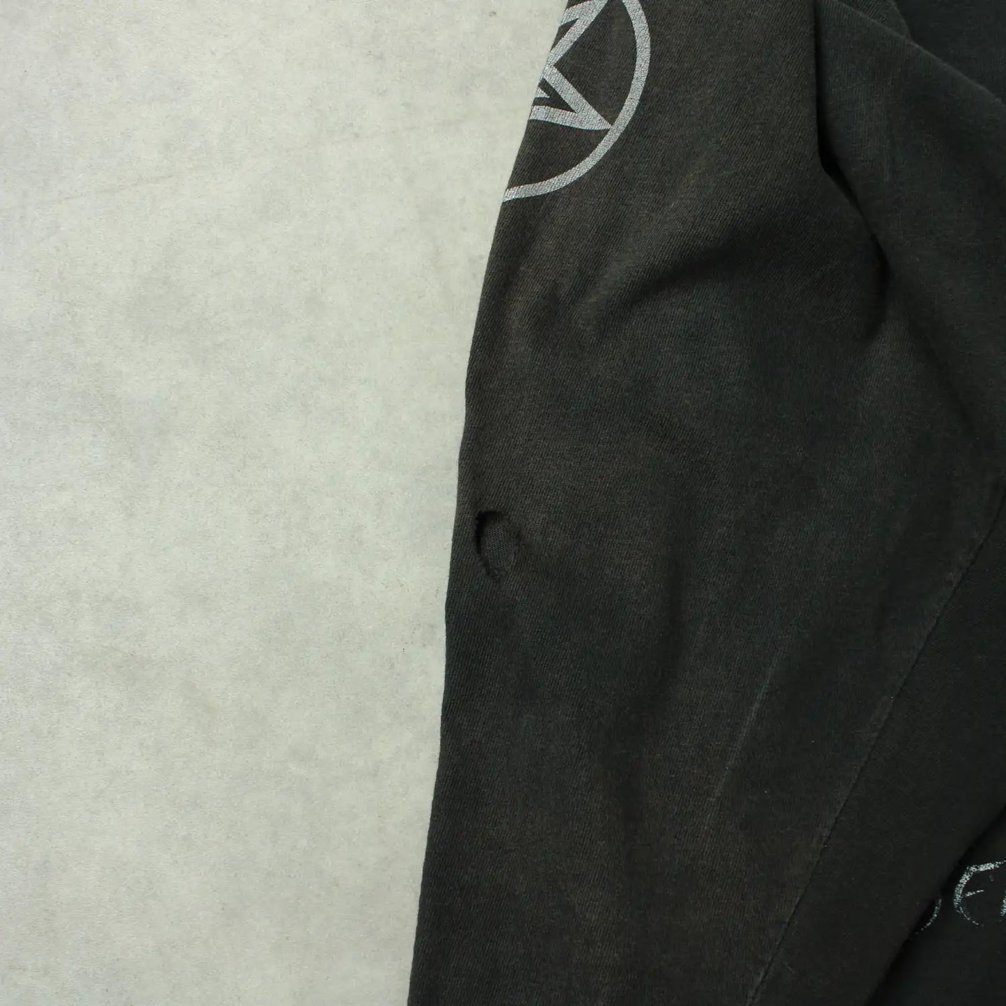 Dimmu Borgir Vintage Printed Longsleeve – Black (Man-L,Distressed)