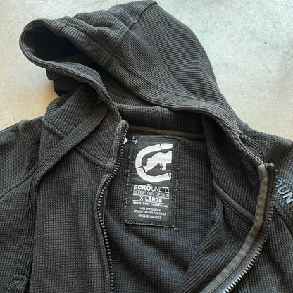 Ecko Unltd Black Zip Up Hoodie XL