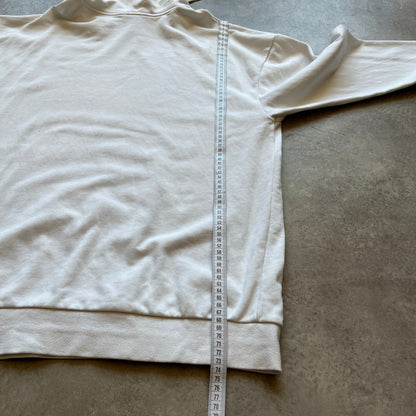 Adidas White Graphic Hoodie L