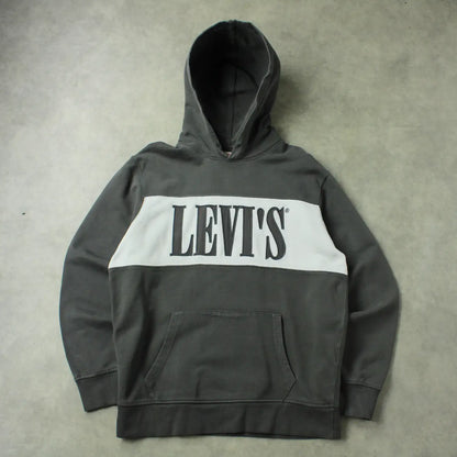 Levi’s Embroidered Hoodie – Grey/White (Man-M)