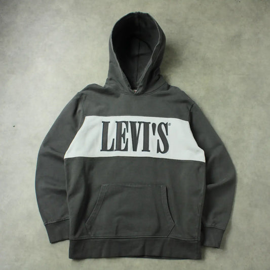 Levi’s Embroidered Hoodie – Grey/White (Man-M)