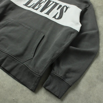 Levi’s Embroidered Hoodie – Grey/White (Man-M)