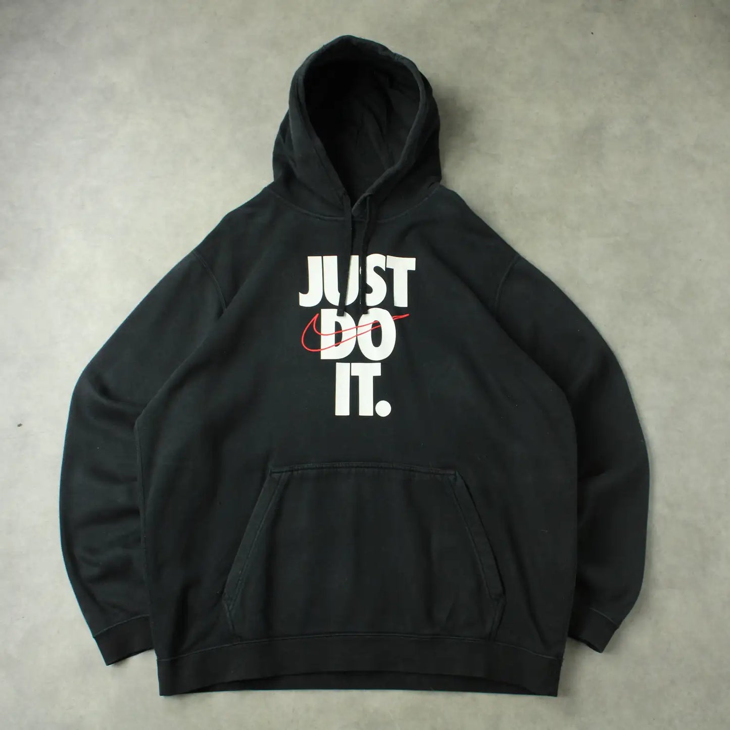 Nike “Just Do It” Printed Hoodie – Black (Man-XXL)