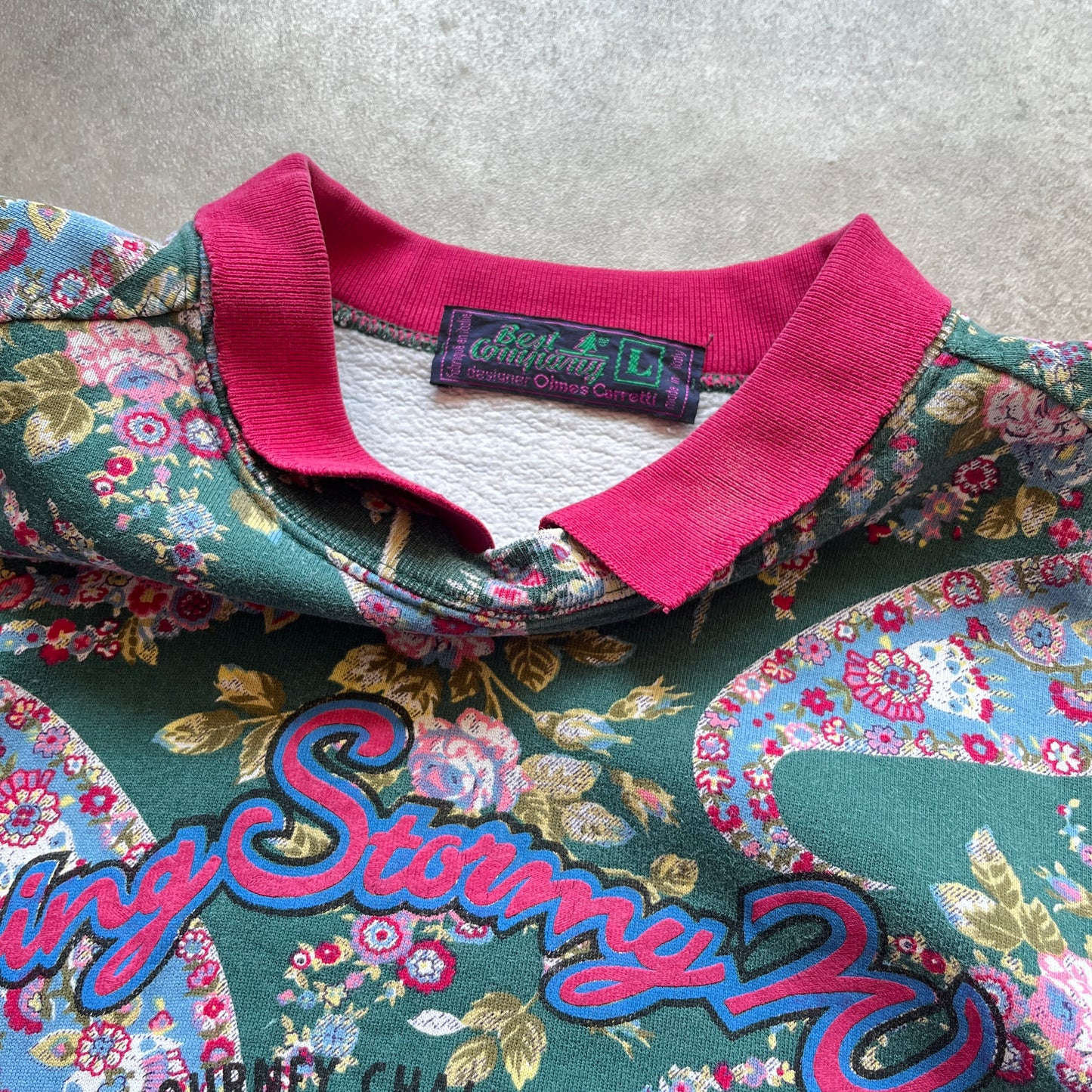 Best Company Vintage Pattern Sweatshirt L