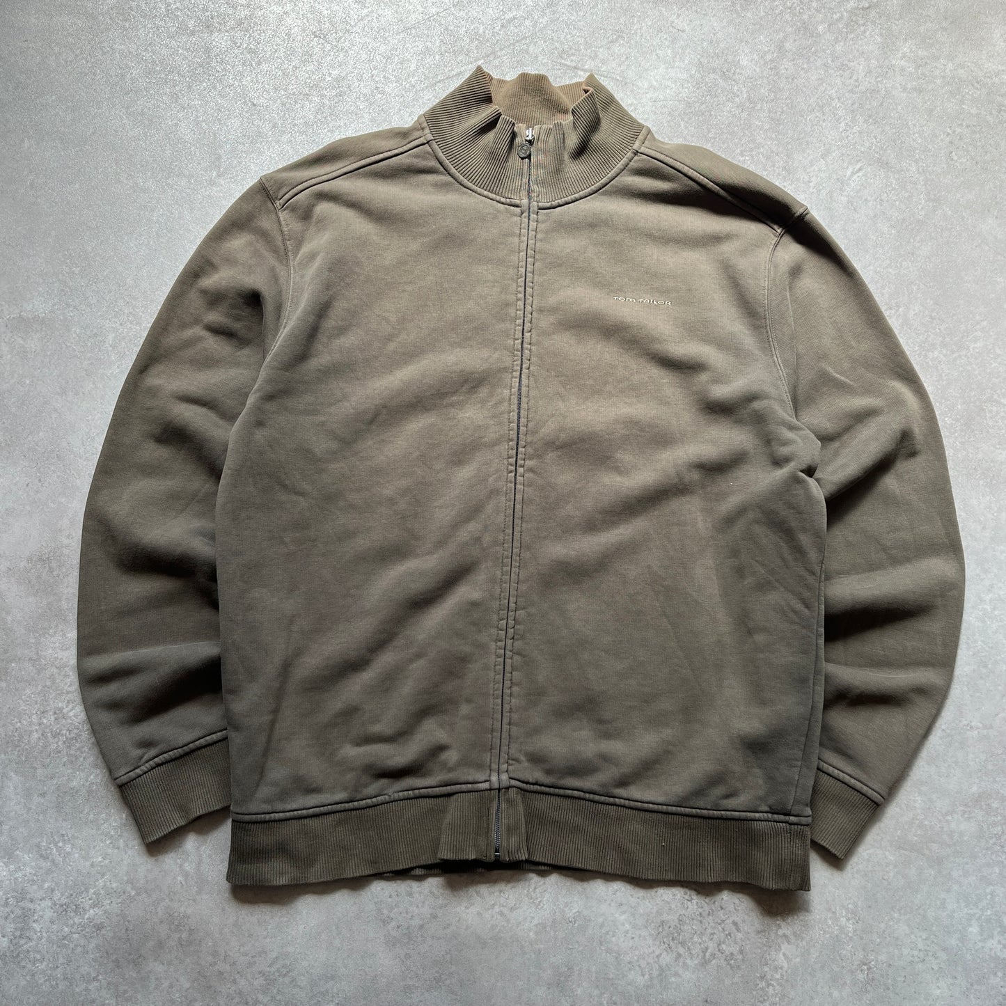 Tom Tailor Olive Zip Sweatshirt XL