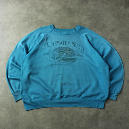 Clearwater Beach Printed Crewneck – Blue (Man-L)