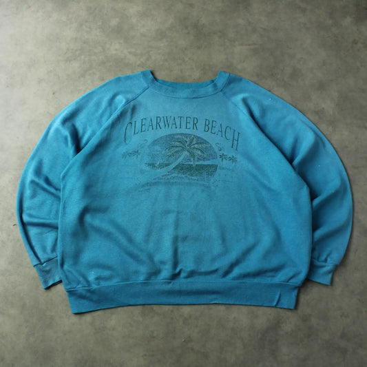 Clearwater Beach Printed Crewneck – Blue (Man-L)