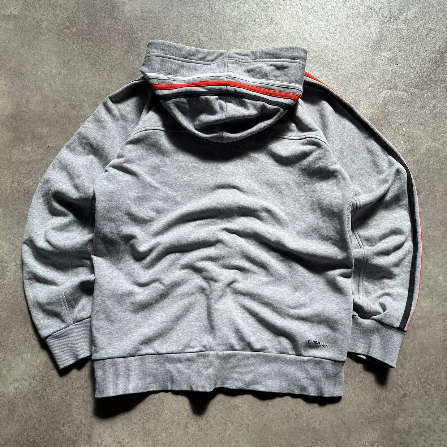 Adidas Grey Zip Hoodie M