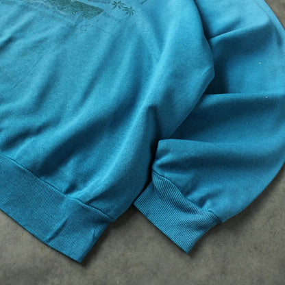 Clearwater Beach Printed Crewneck – Blue (Man-L)