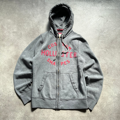 Hollister Grey Zip Hoodie M