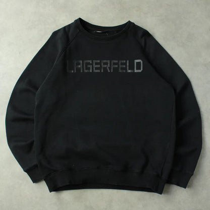 Karl Lagerfeld Printed Crewneck – Black (Man-M)