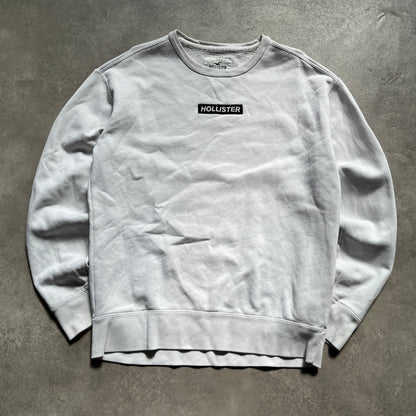 Hollister White Sweatshirt M