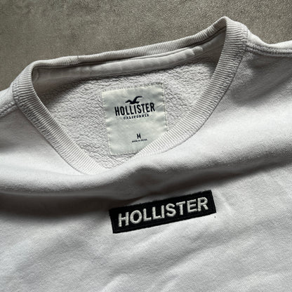 Hollister White Sweatshirt M