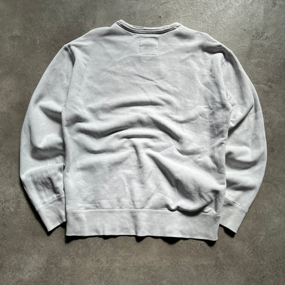 Hollister White Sweatshirt M