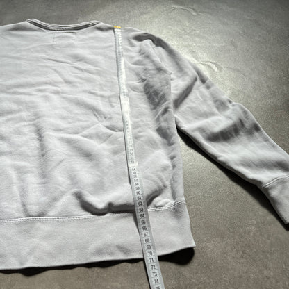 Hollister White Sweatshirt M