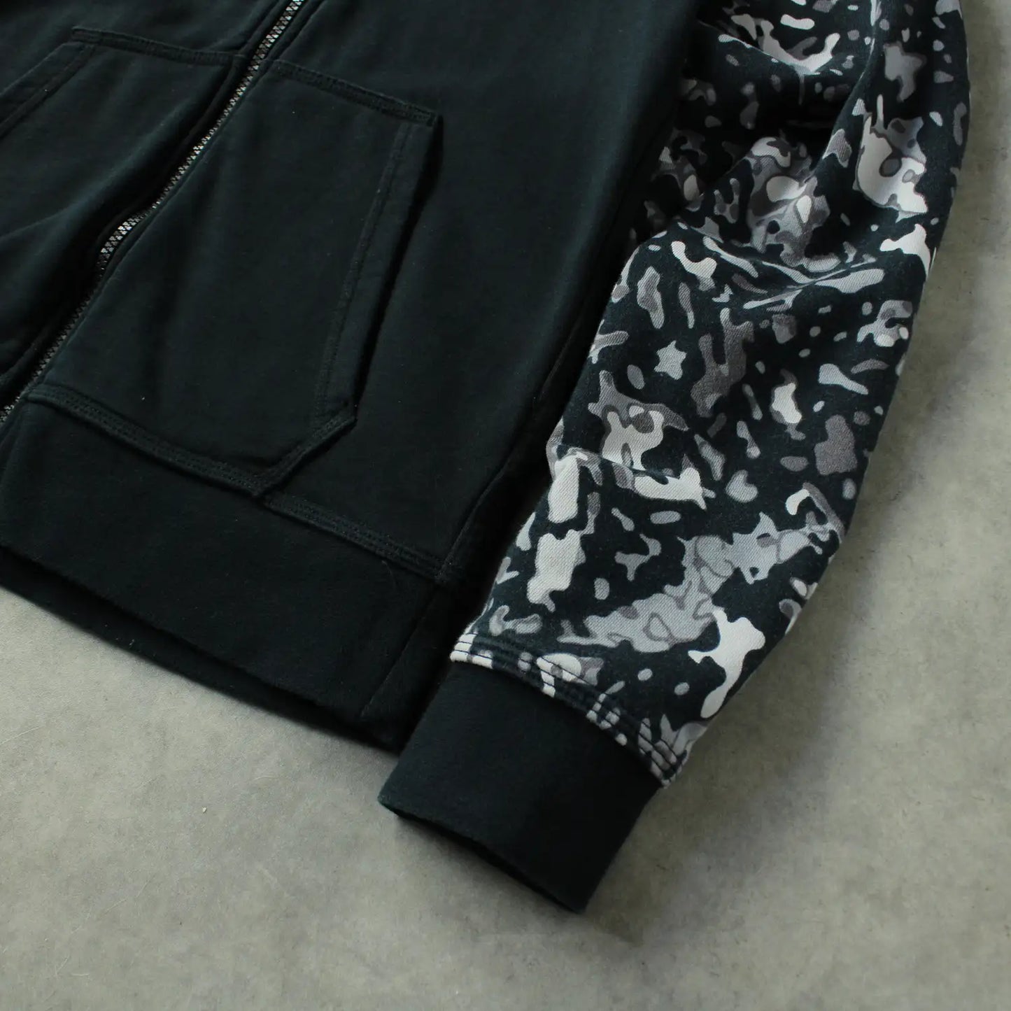 Nike Club Fleece Zip Hoodie – Black-Camo (Man-S)