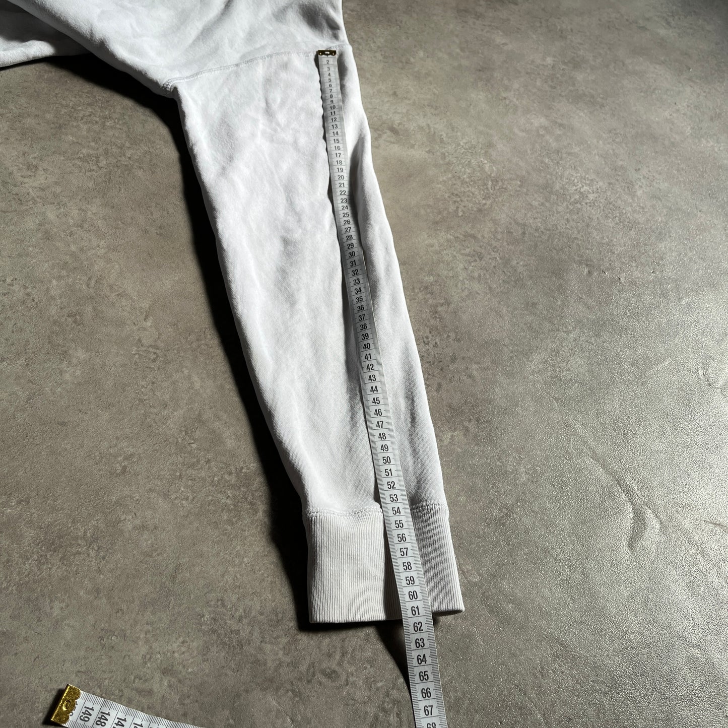 Hollister White Sweatshirt M