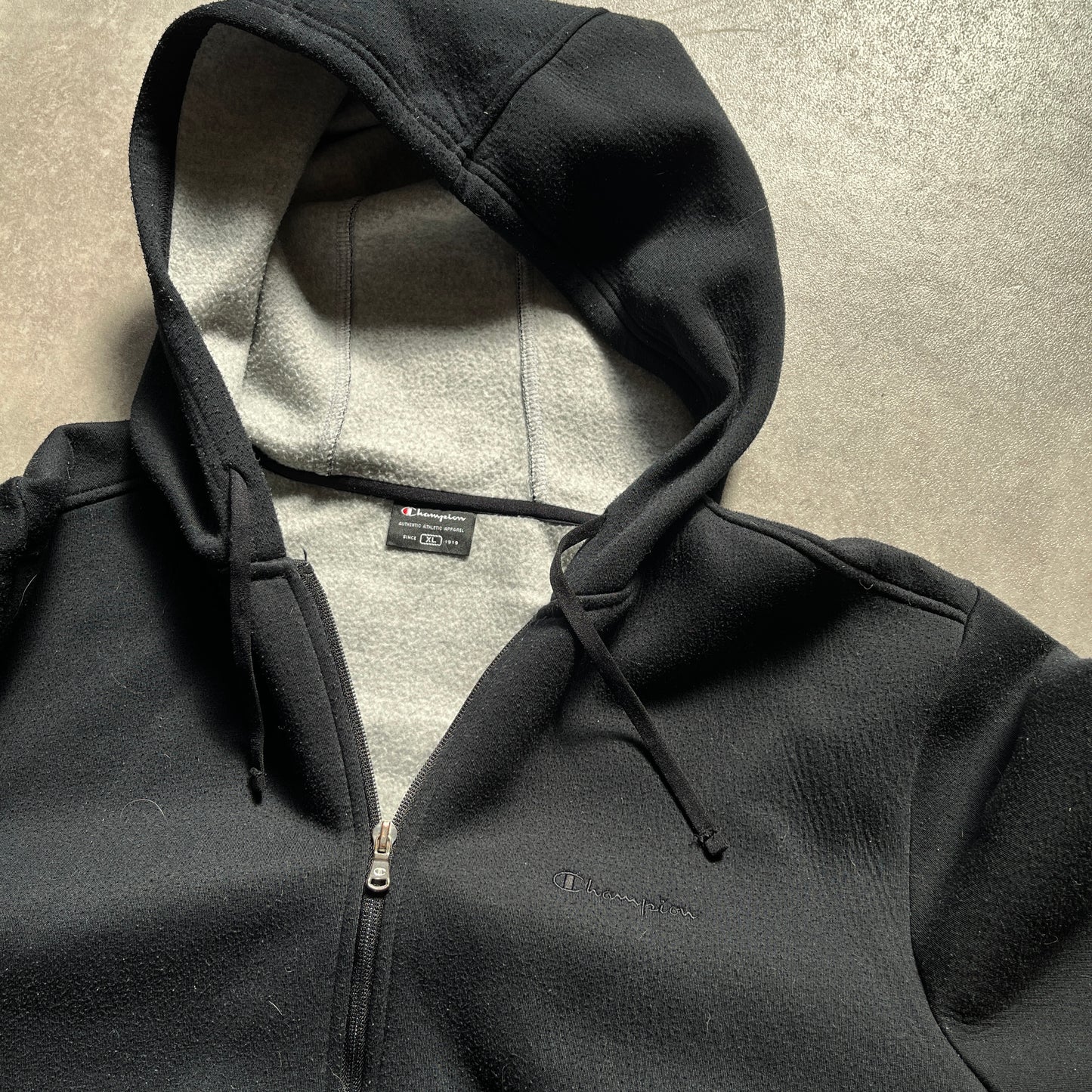 Champion Black Zip Hoodie XL