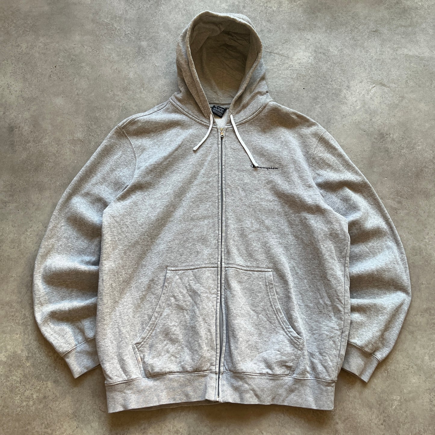 Champion Grey Zip Hoodie 3XL
