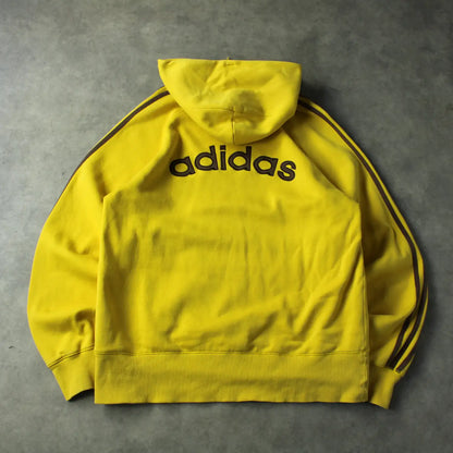 Adidas Embrioed Back Hoodie - Yellow (Man-L)