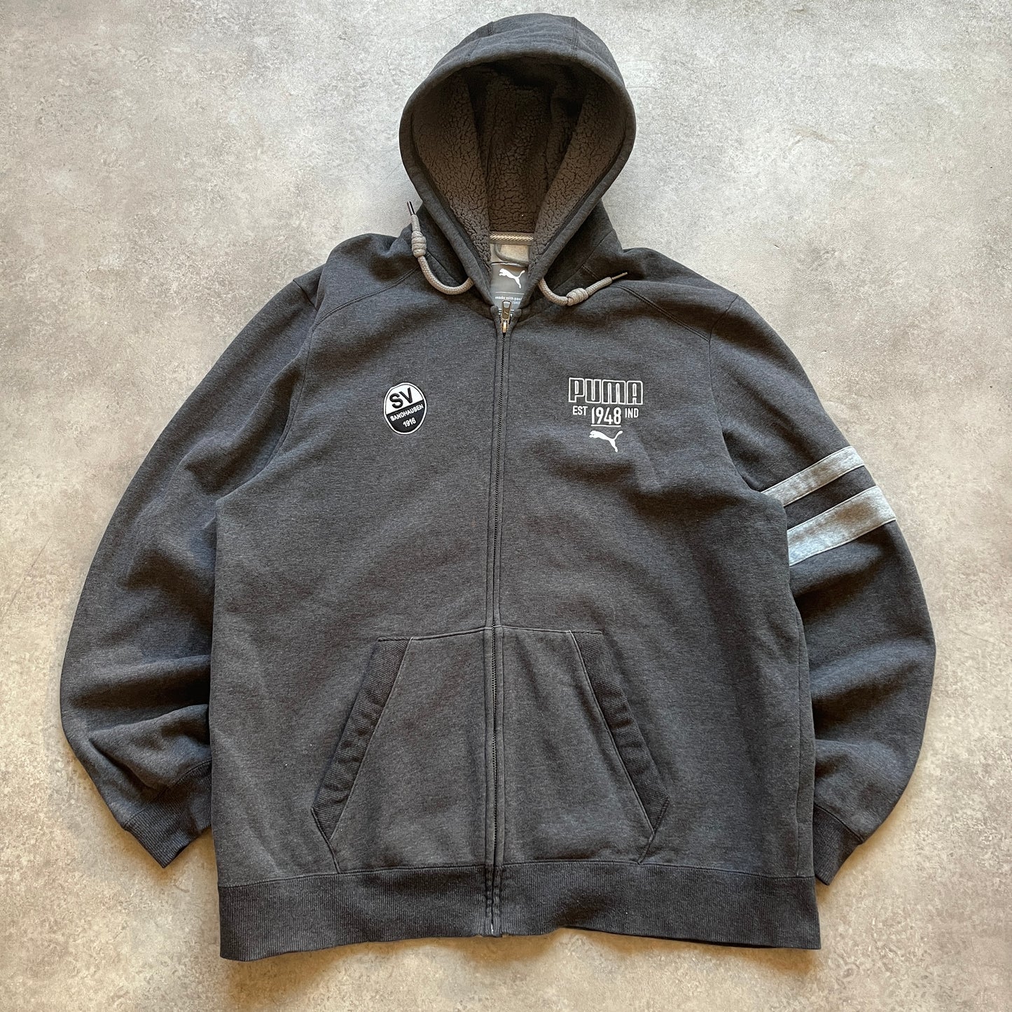 Puma Black Zip Hoodie XXL