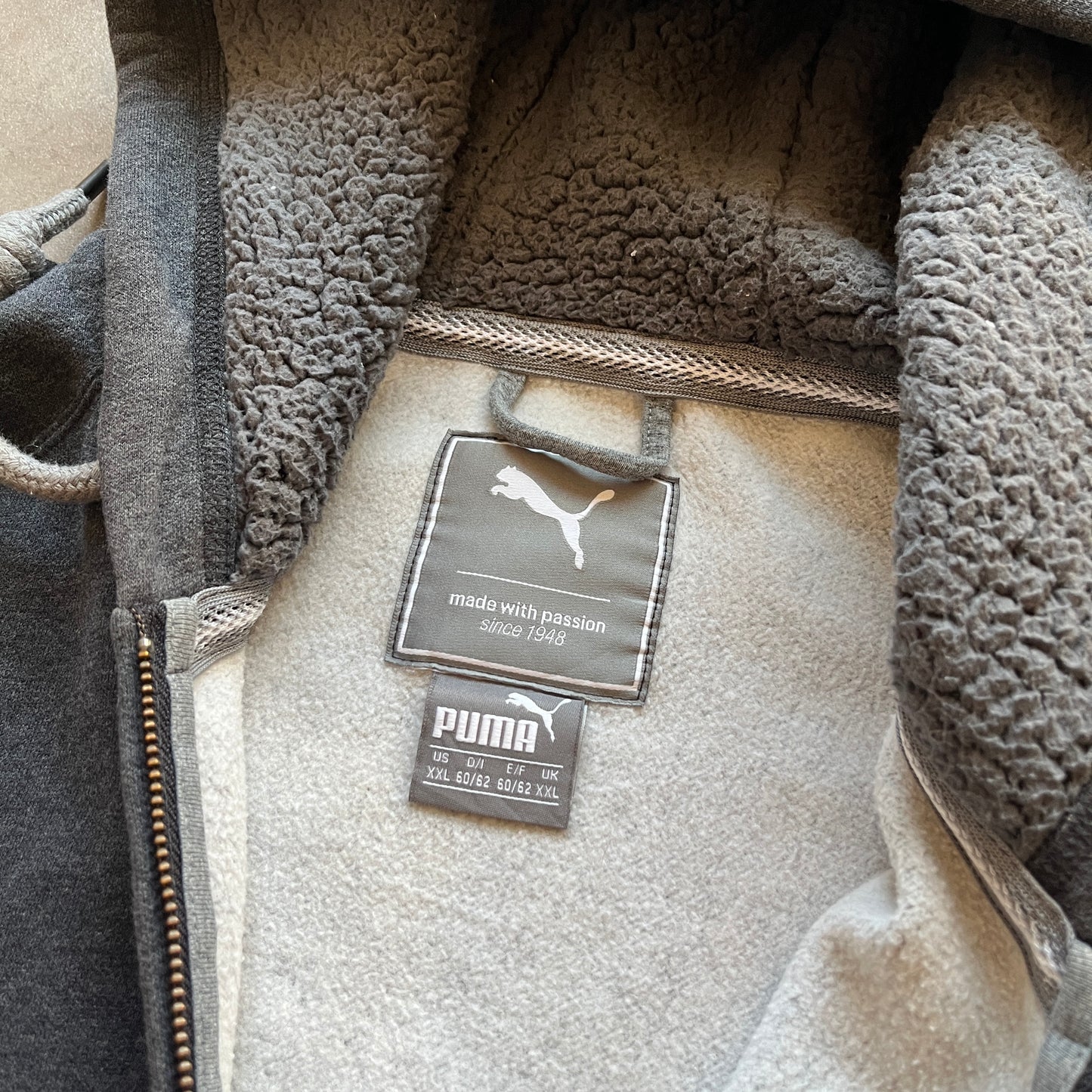 Puma Black Zip Hoodie XXL