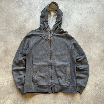 Boss Orange Grey Zip Hoodie M