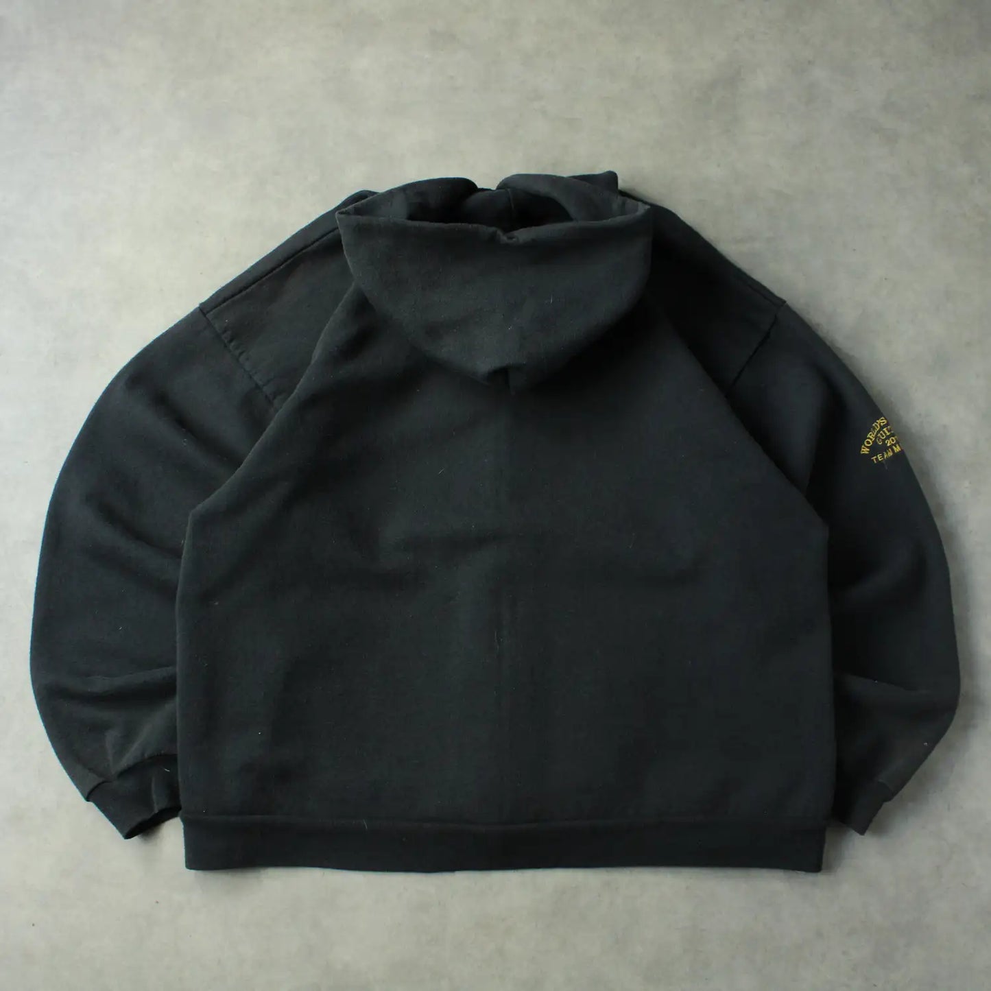 Port & Company Gibson Patch Zip Hoodie - Black (Man-XL)