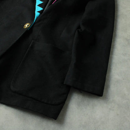 Louis Féraud Vintage Blazer - Black (Woman-XL)