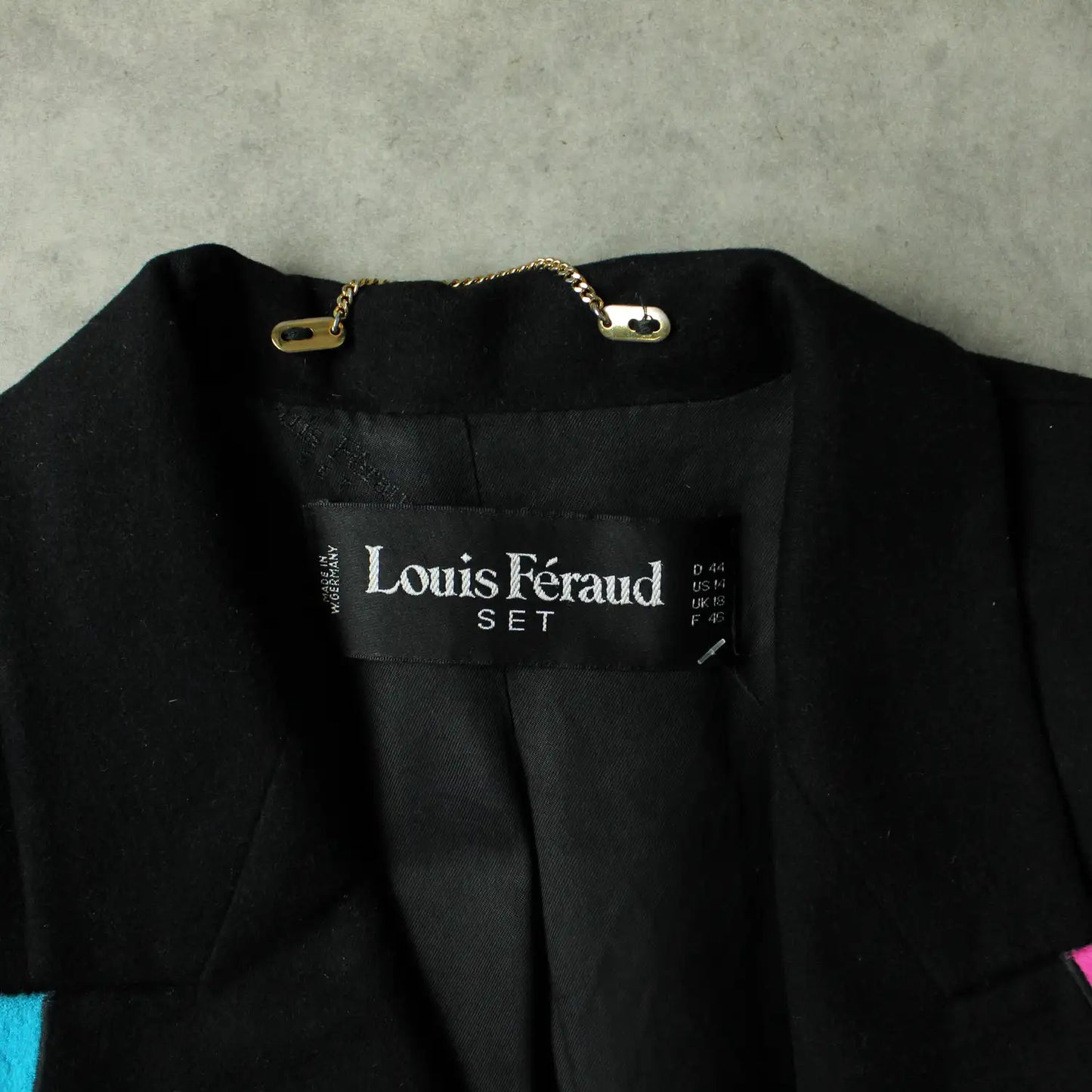 Louis Féraud Vintage Blazer - Black (Woman-XL)