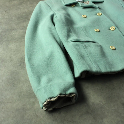 Charles Gray Double Breasted Wool Jacket – Mint Green (Woman-S)