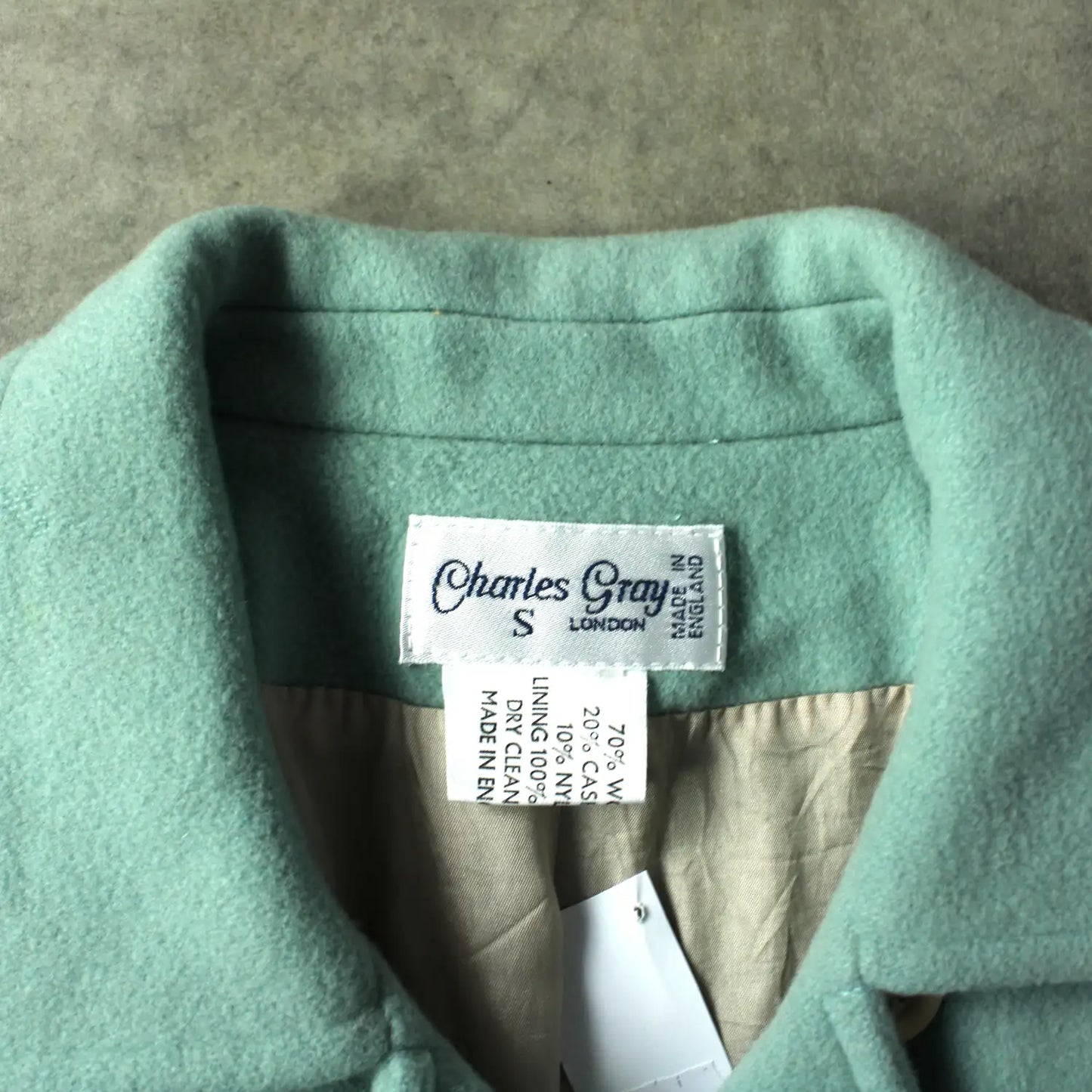 Charles Gray Double Breasted Wool Jacket – Mint Green (Woman-S)