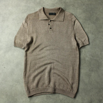 Iris von Arnim Knit Polo Shirt – Brown (Man-L)
