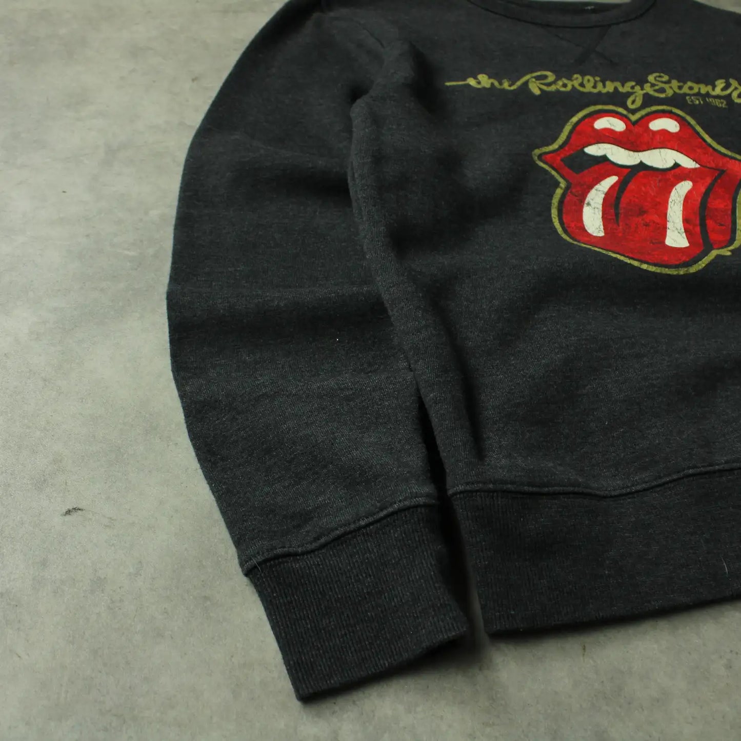The Rolling Stones Printed Sweatshirt – Dark Grey (Man-M)
