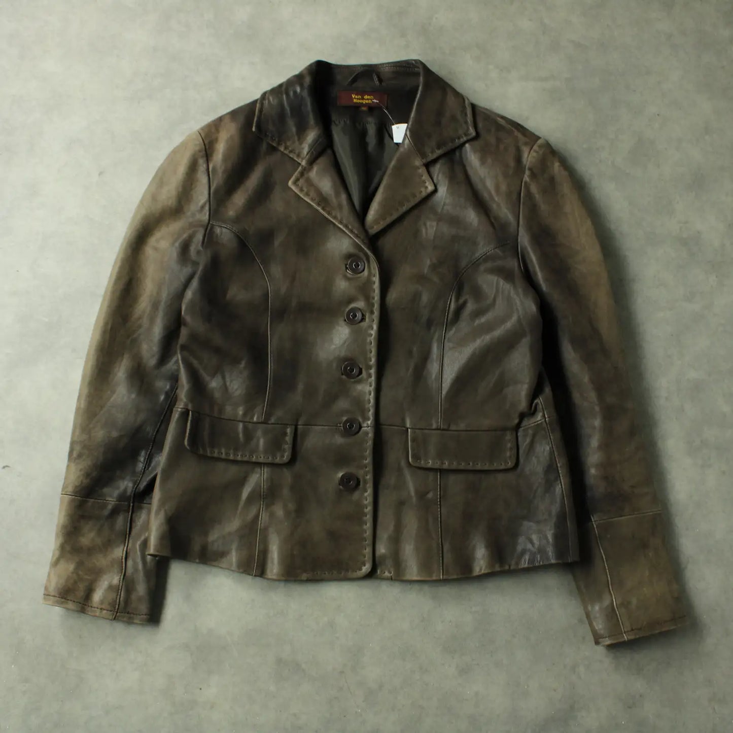 Van den Hoogen Leather Jacket – Brown (Woman-XL)