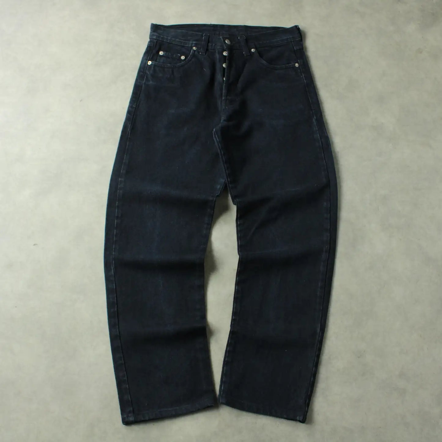 Thomas Tade Mark Regular Fit Jeans – Black Denim (Man-W32)