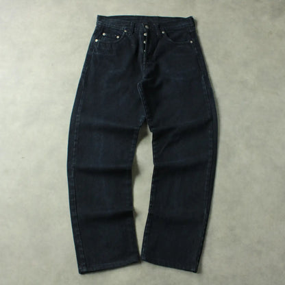 Thomas Tade Mark Regular Fit Jeans – Black Denim (Man-W32)