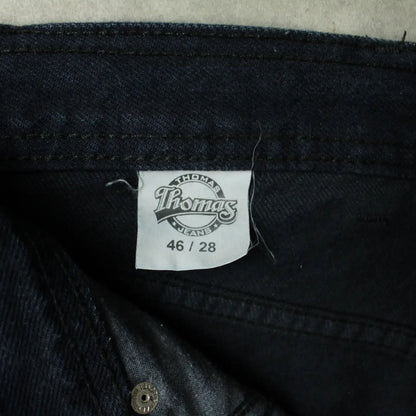 Thomas Tade Mark Regular Fit Jeans – Black Denim (Man-W32)